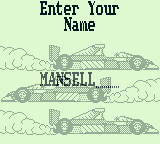 Nigel Mansell's World Championship Racing screenshot 4 for GameBoy